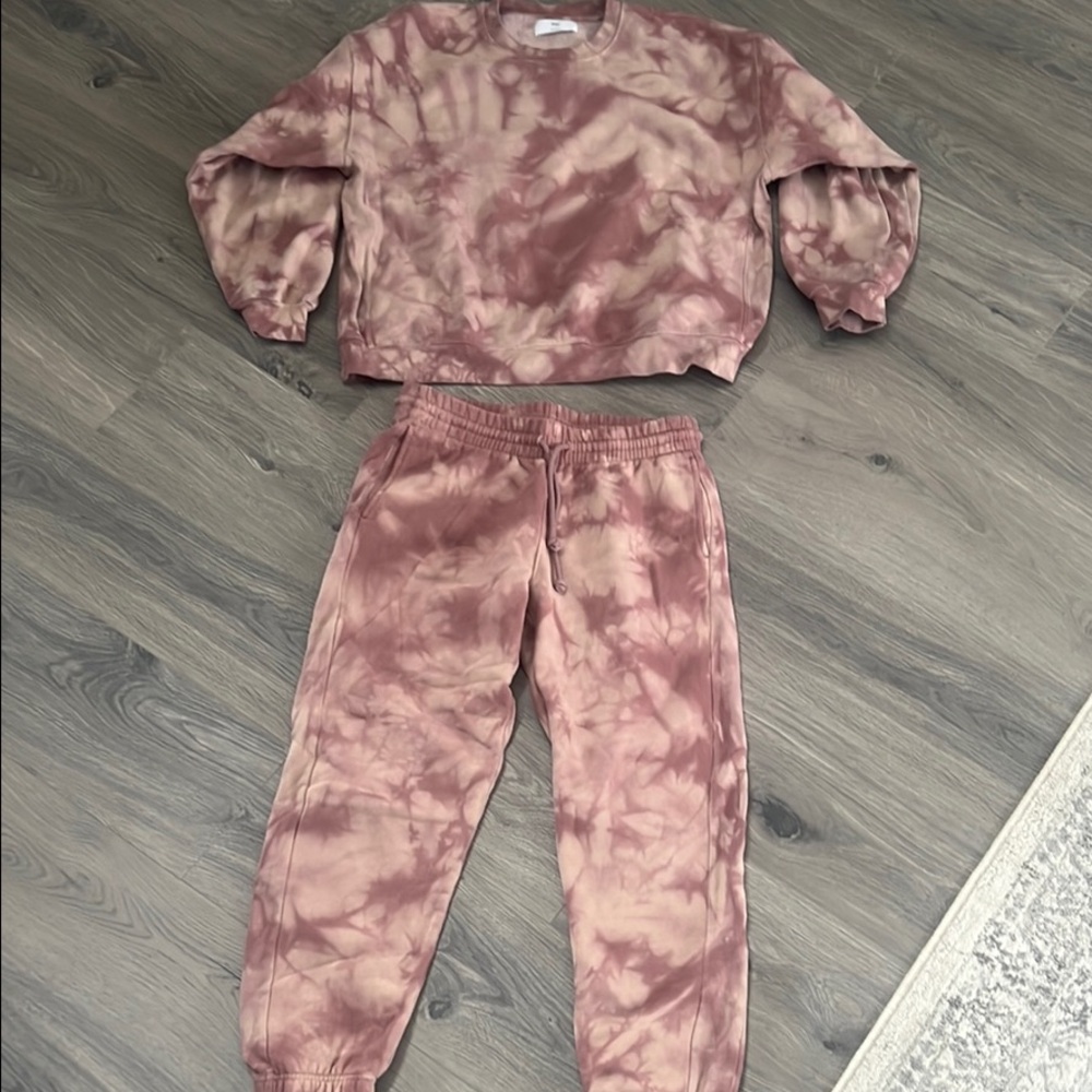 TNA Tie-Dye Sweatshirt and Joggers Set